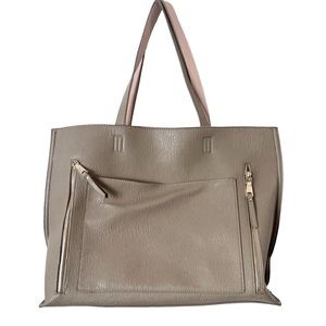 Miztique taupe and light pink shoulder bag‎